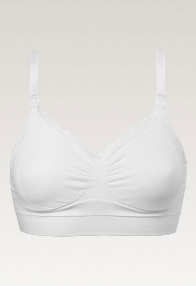 Soutien-gorge d'allaitement sans armatures - Blanc
