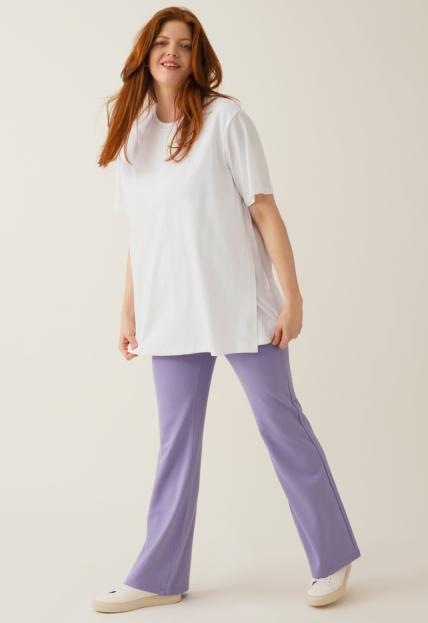 OONO Pantalon évasé Lilas