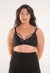 Soutien-gorge d'allaitement en dentelle - Noir