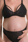 Soutien-gorge d'allaitement en dentelle - Noir