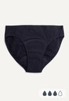 Culotte menstruelle pour filles - Flux moyen - Noir
