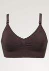 Soutien-gorge d'allaitement en coton biologique - marron