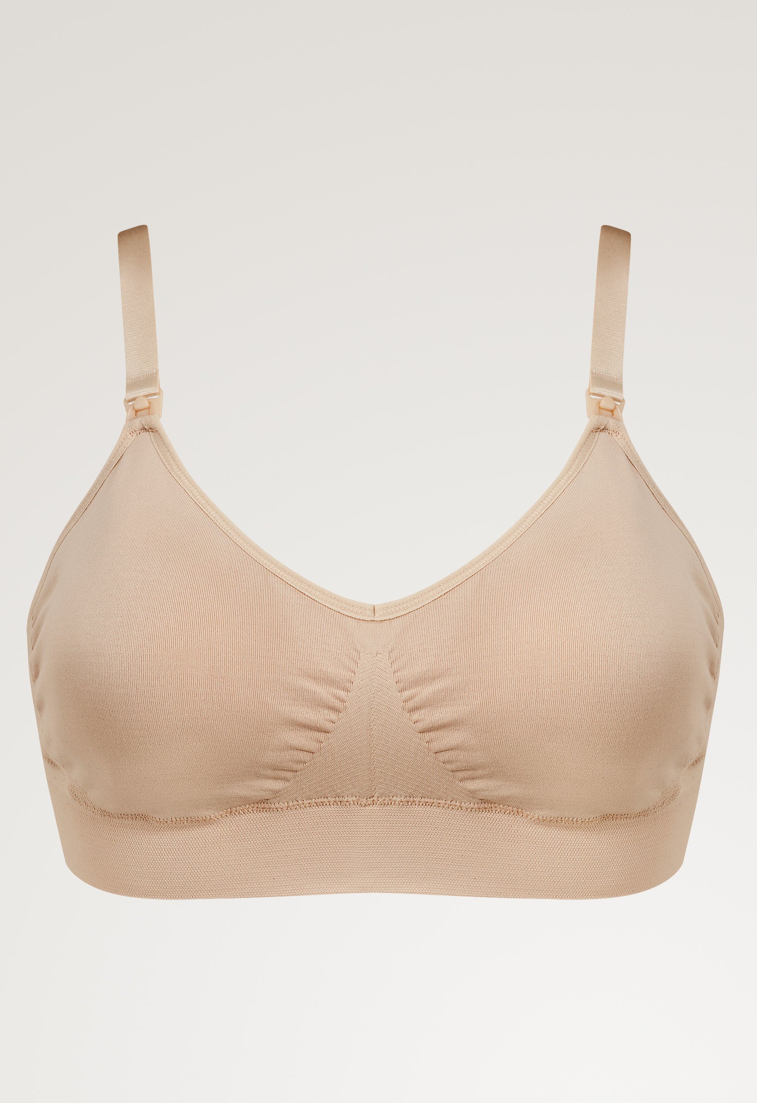 Soutien-gorge d'allaitement sans coutures avec coussinets - Beige