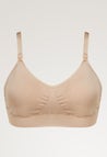 Soutien-gorge d'allaitement sans coutures avec coussinets - Beige