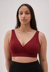 Soutien-gorge d'allaitement doux 34D - 48DDD-E - Rouge foncé