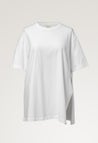 T-shirt de grossesse oversize avec fente - blanc