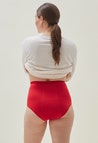 Culotte menstruelle - Taille haute - Flux abondant - Rouge