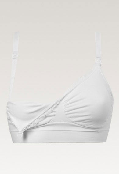 Soutien-gorge d'allaitement sans armatures - Blanc