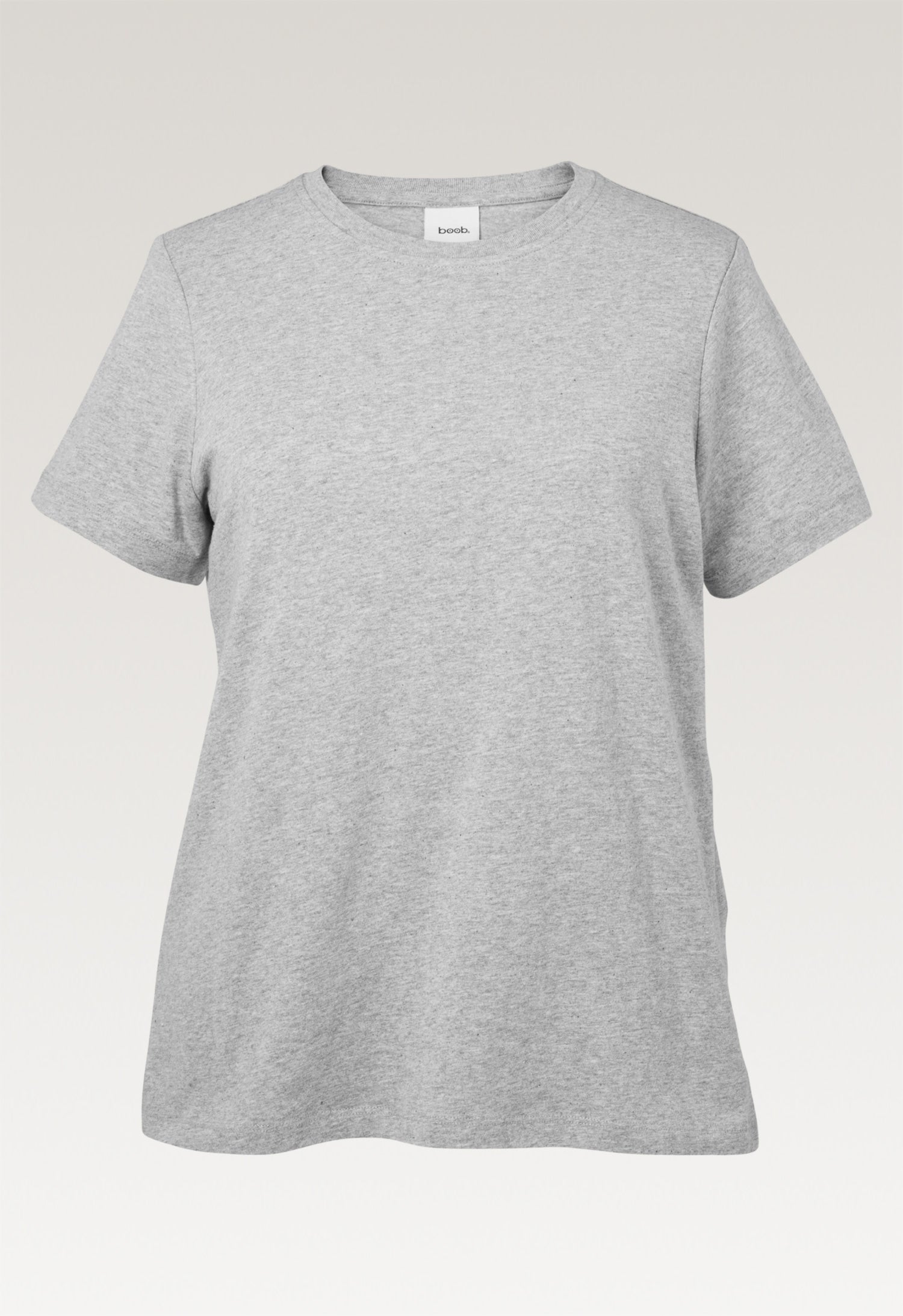 T-shirt de maternité avec ouverture pour allaitement - Gris chiné