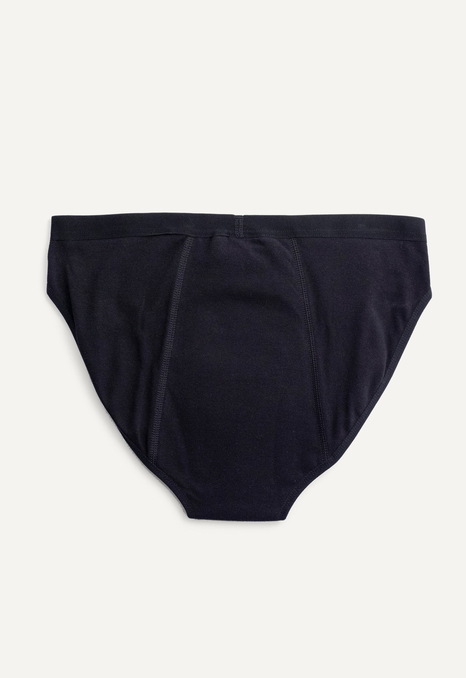 Culotte menstruelle bikini — flux abondant, noire