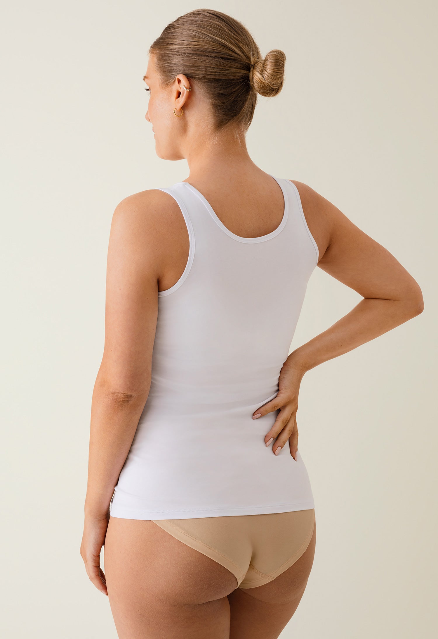 Débardeur d'allaitement essentiel - Blanc