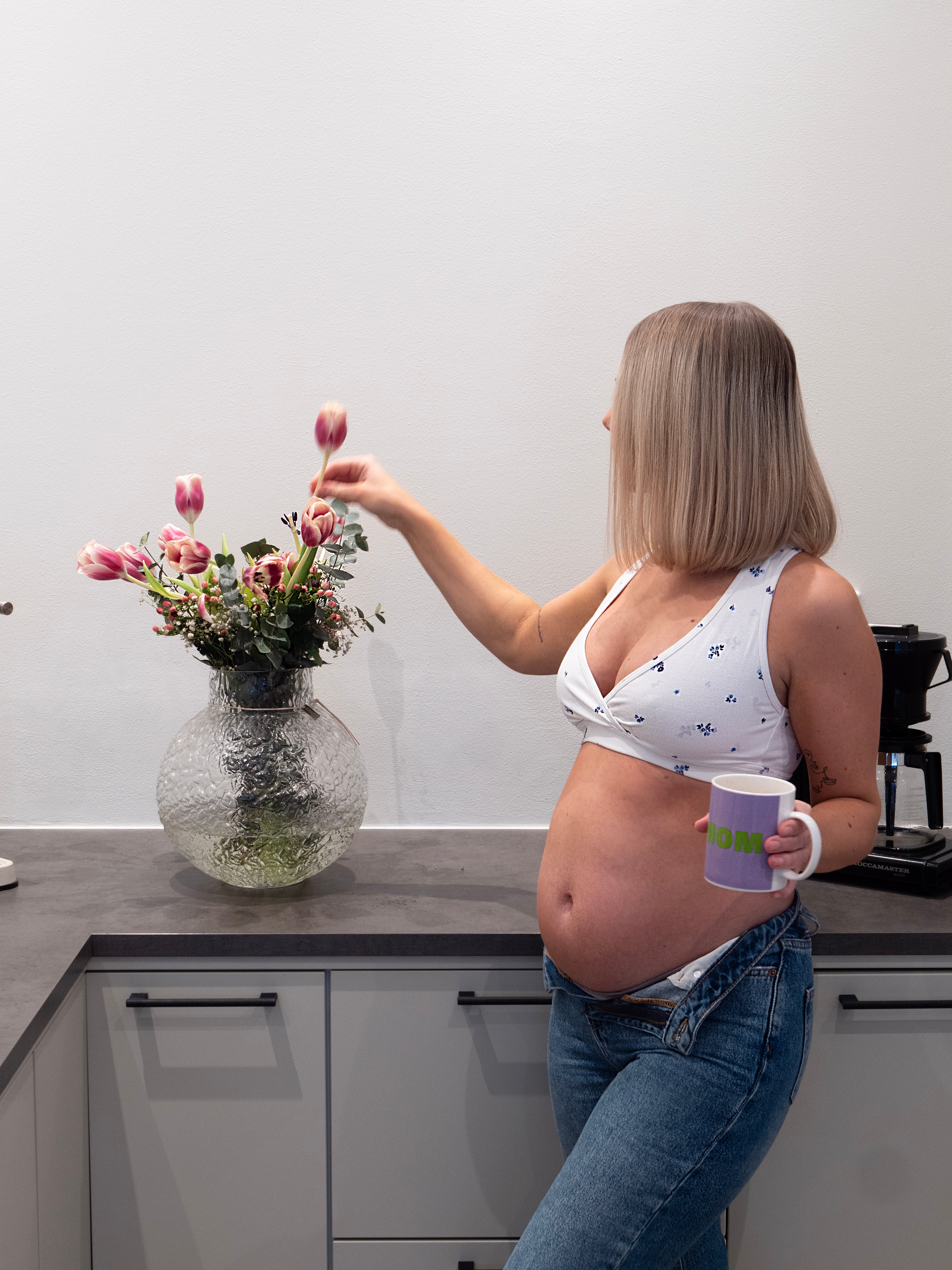 Soutien-gorge essentiel de maternité et d'allaitement - Motif floral