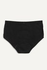 Culotte menstruelle hipster, flux moyen, noir