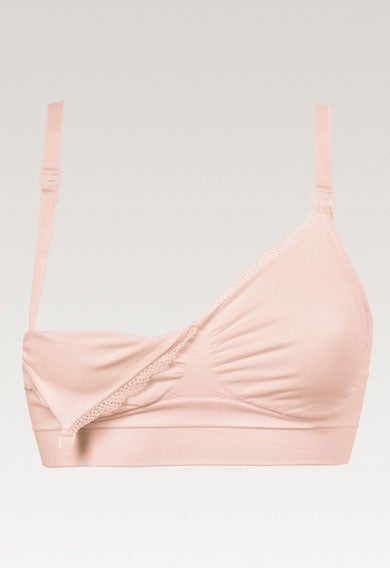 Soutien-gorge d'allaitement sans armatures - Rose poudré