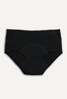 Culotte menstruelle hipster, flux moyen, noir