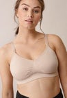 Soutien-gorge d'allaitement sans coutures avec coussinets - Beige
