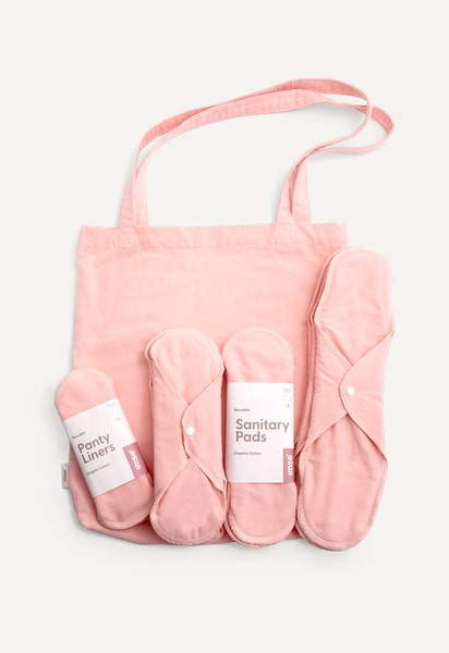 Kit de démarrage — serviettes hygiéniques, rose