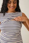 Top Simone sans manches - Avoine Cobalt
