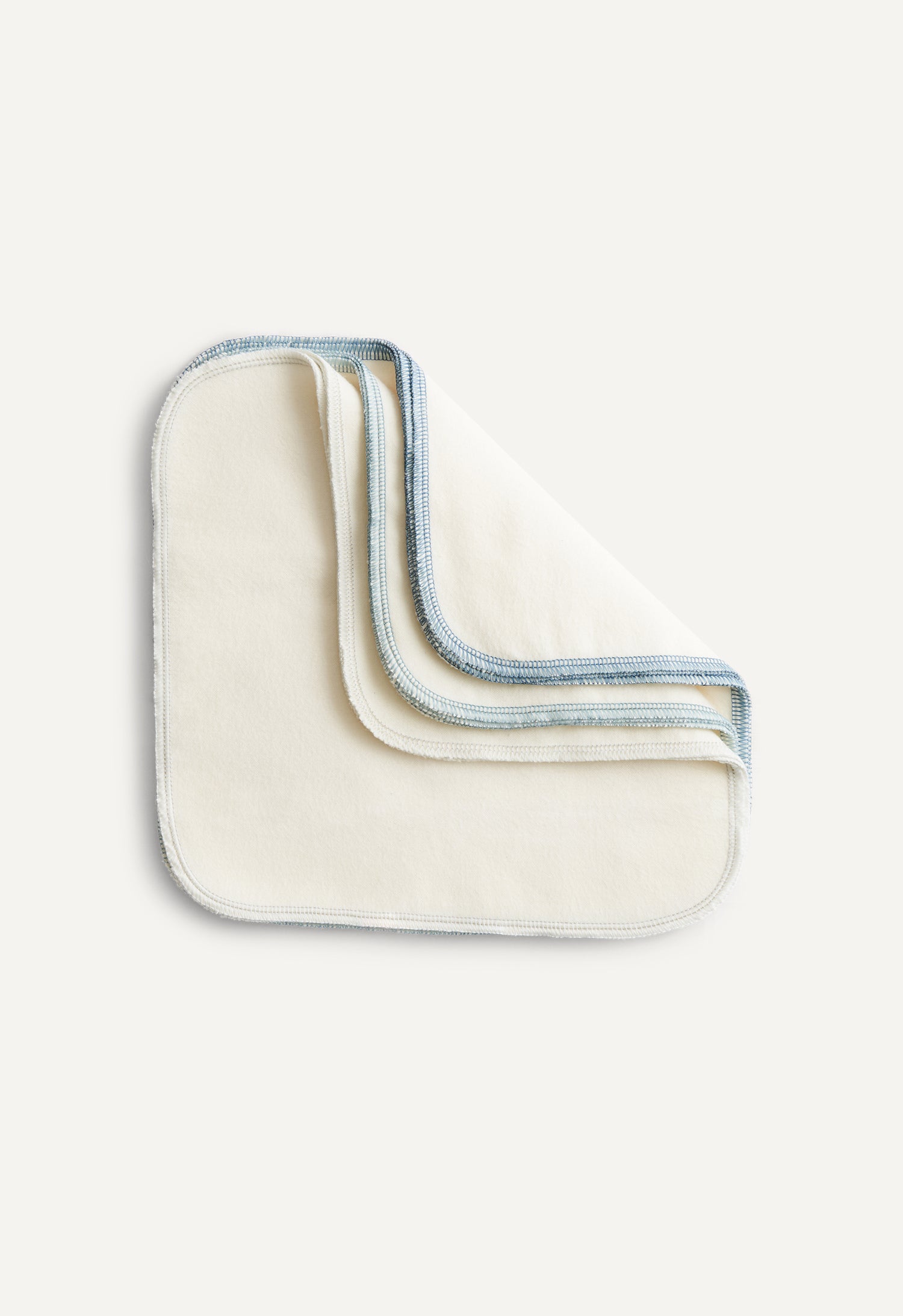 Lot de 10 lingettes réutilisables - Bleu