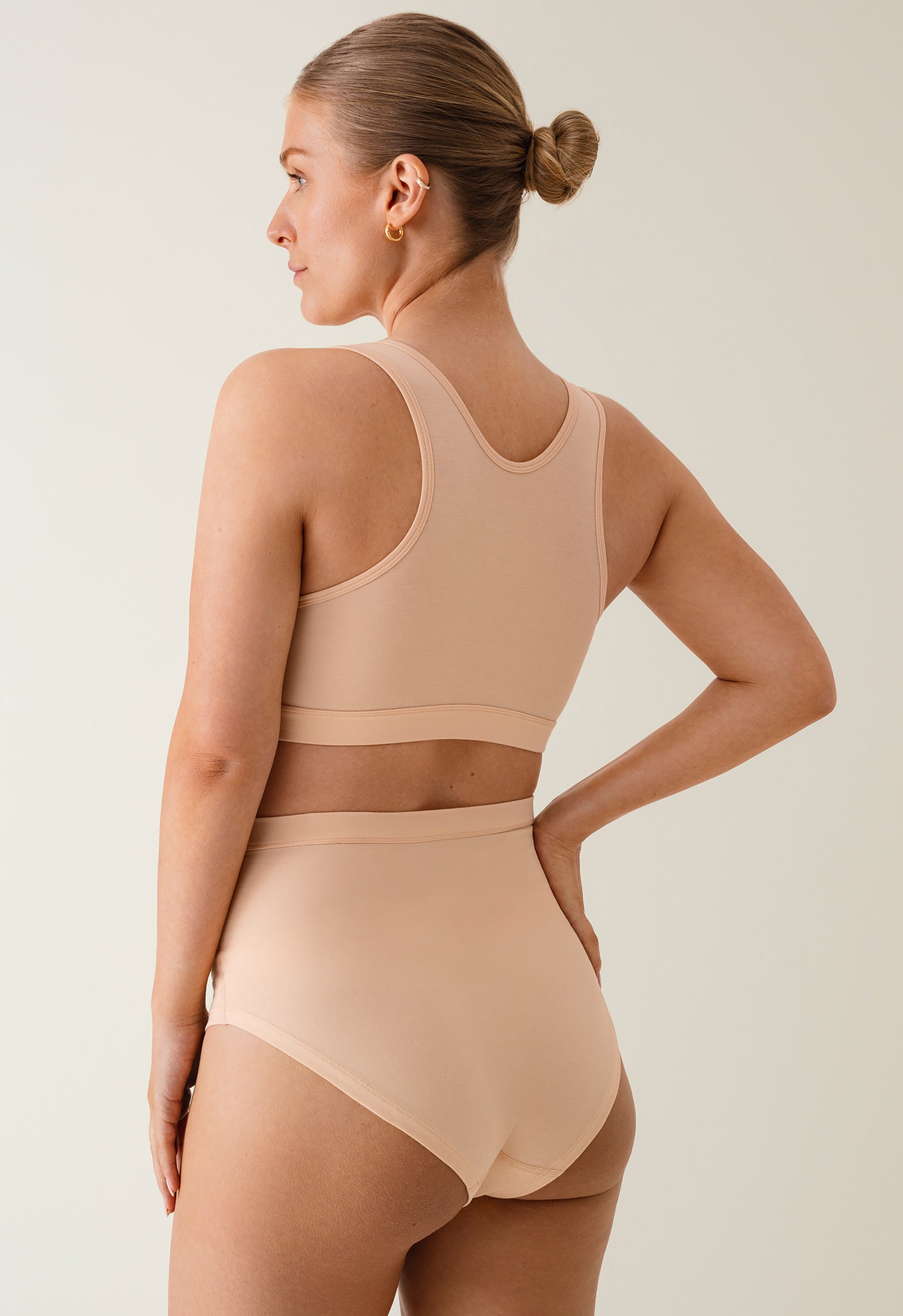 Soutien-gorge essentiel de maternité et d'allaitement - Beige/abricot