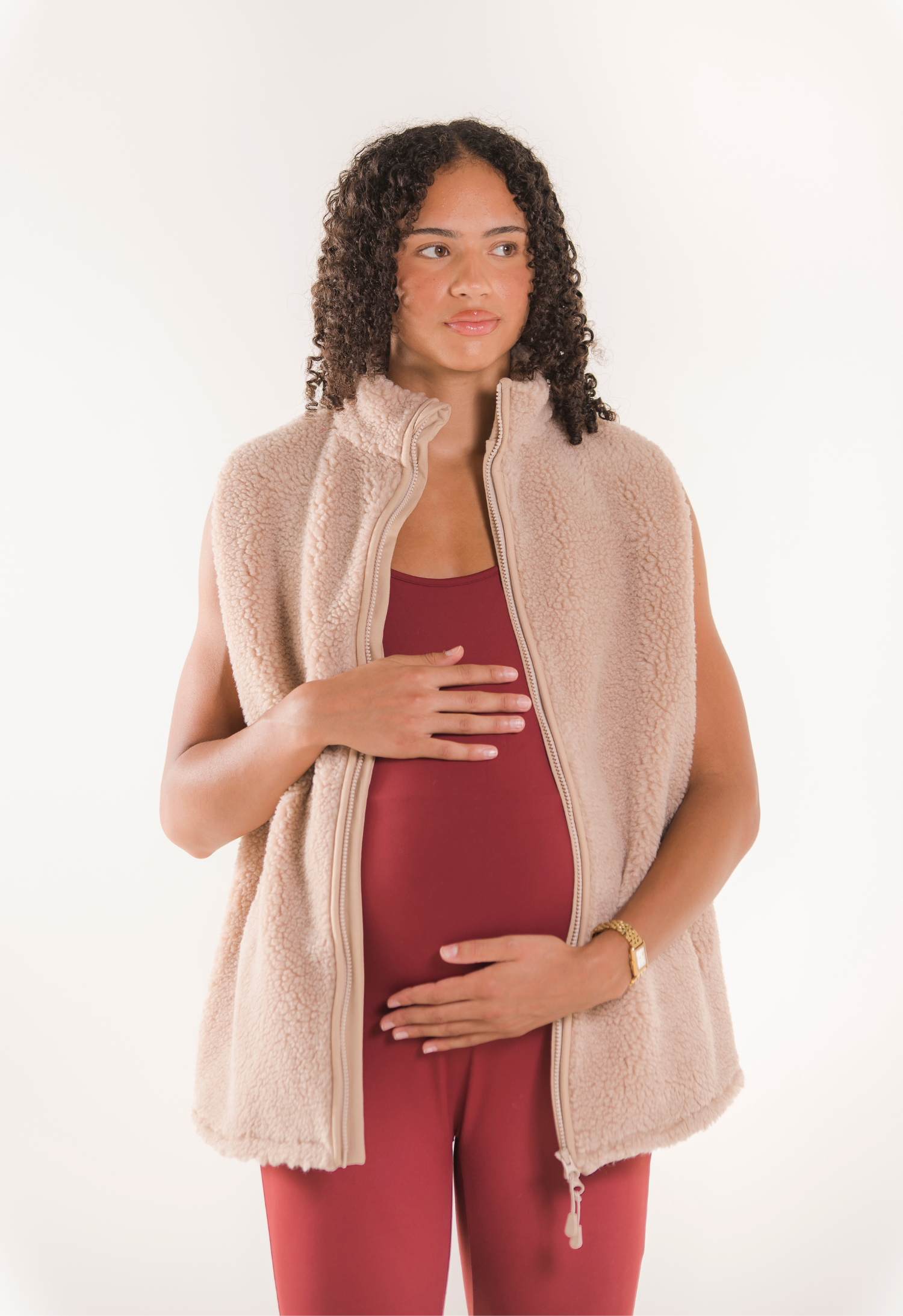 Gilet en polaire - Beige