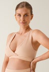 Soutien-gorge essentiel de maternité et d'allaitement - Beige/abricot