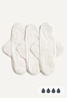 Serviettes hygiéniques Classique, pour la nuit, naturelles, lot de 3