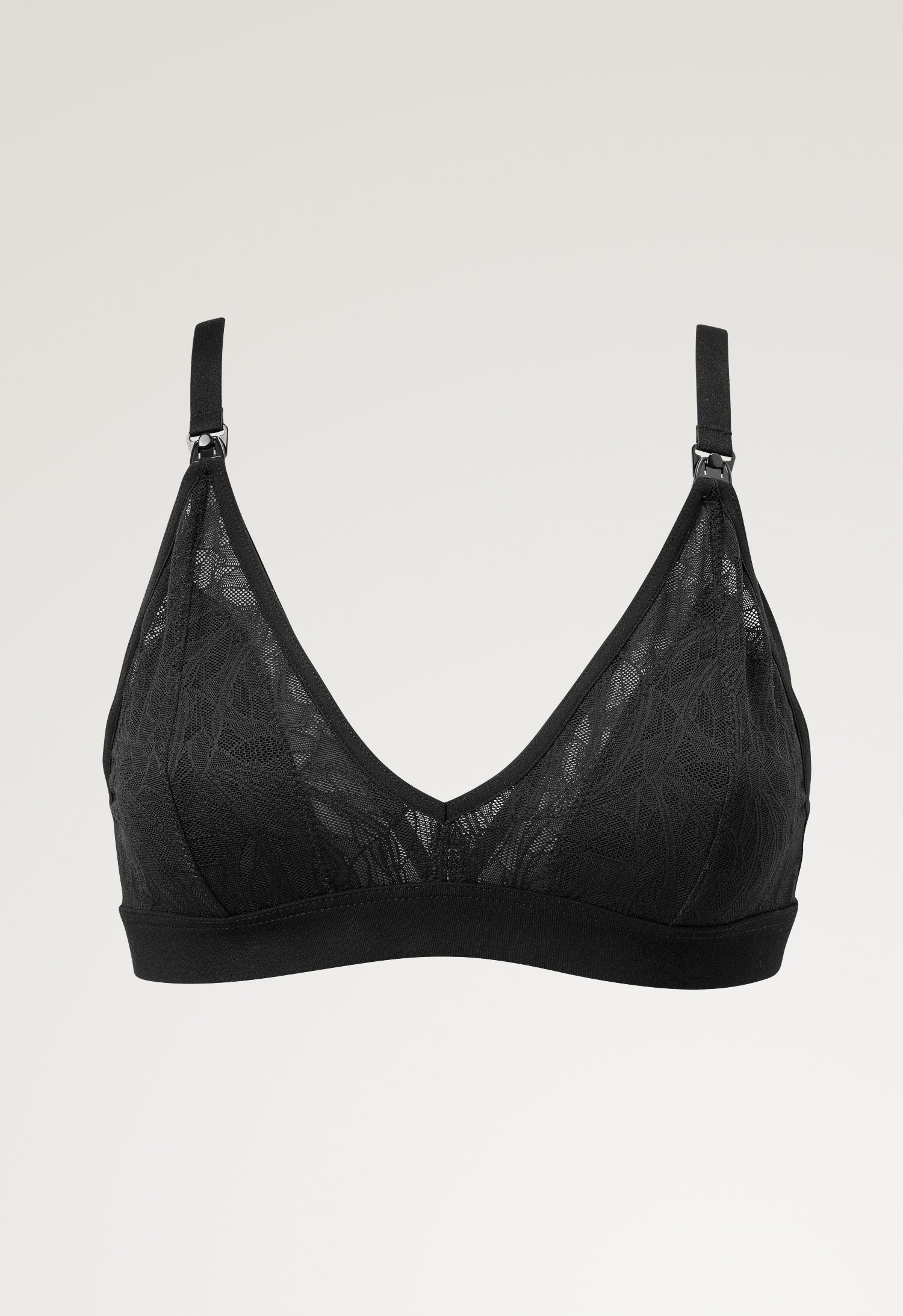 Soutien-gorge d'allaitement en dentelle - Noir