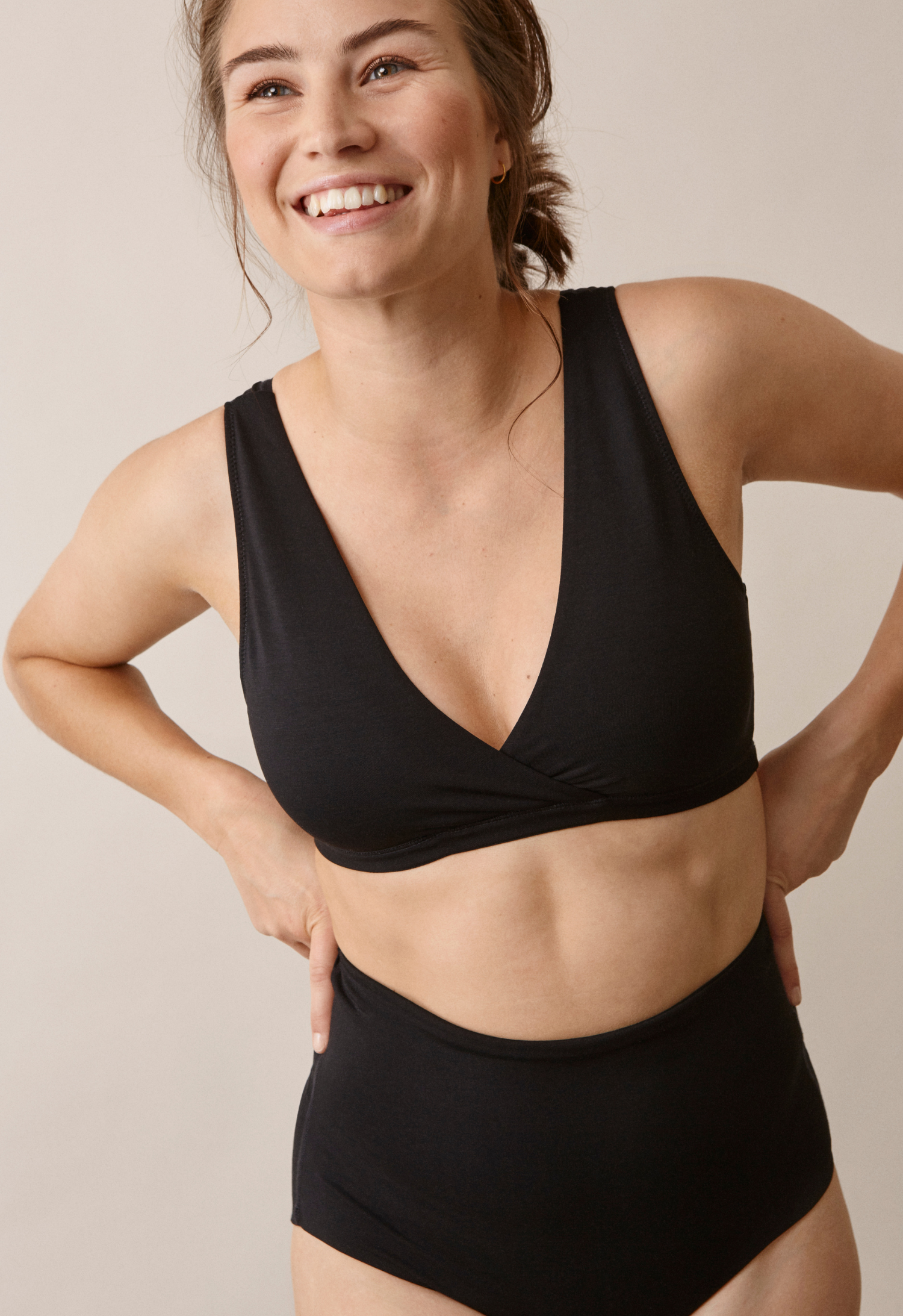 Soutien-gorge d'allaitement doux - Noir