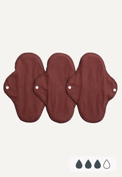 Serviettes hygiéniques Classique Standard — marron chaud — lot de 3