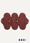 Serviettes hygiéniques Classique Standard — marron chaud — lot de 3