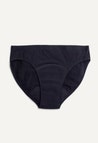 Culotte menstruelle bikini, flux léger, noir