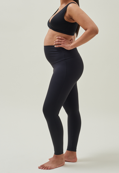 Leggings de grossesse pour le yoga - Noir