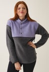Pull polaire de maternité 90s - Lilas