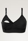 Soutien-gorge d'allaitement sans coutures avec coussinets - Noir