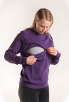 Sweat d'allaitement thermique - Prune nuit