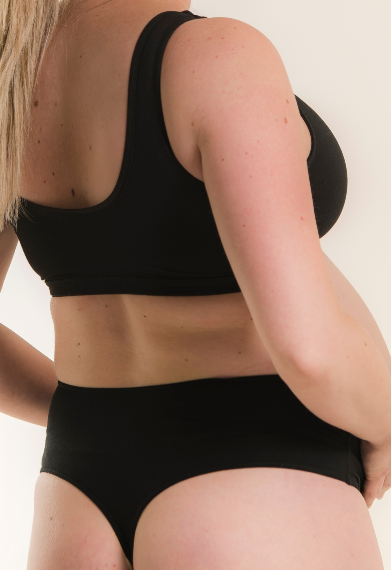 String de grossesse - Noir