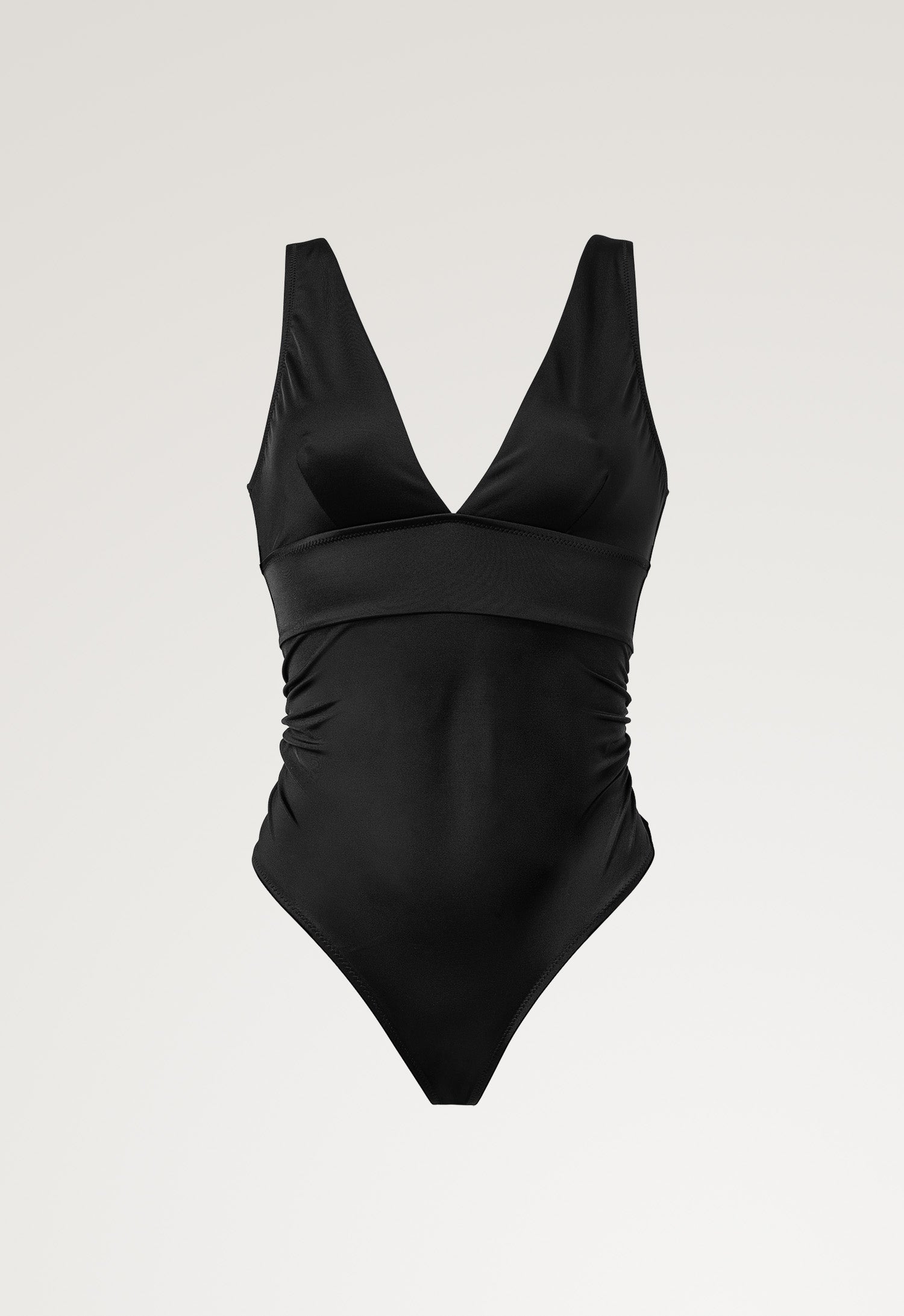 Maillot de bain de maternité à décolleté plongeant - Noir