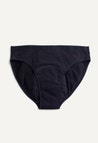 Culotte menstruelle bikini — flux abondant, noire