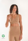 Soutien-gorge d'allaitement en laine mérinos - Brun chiné