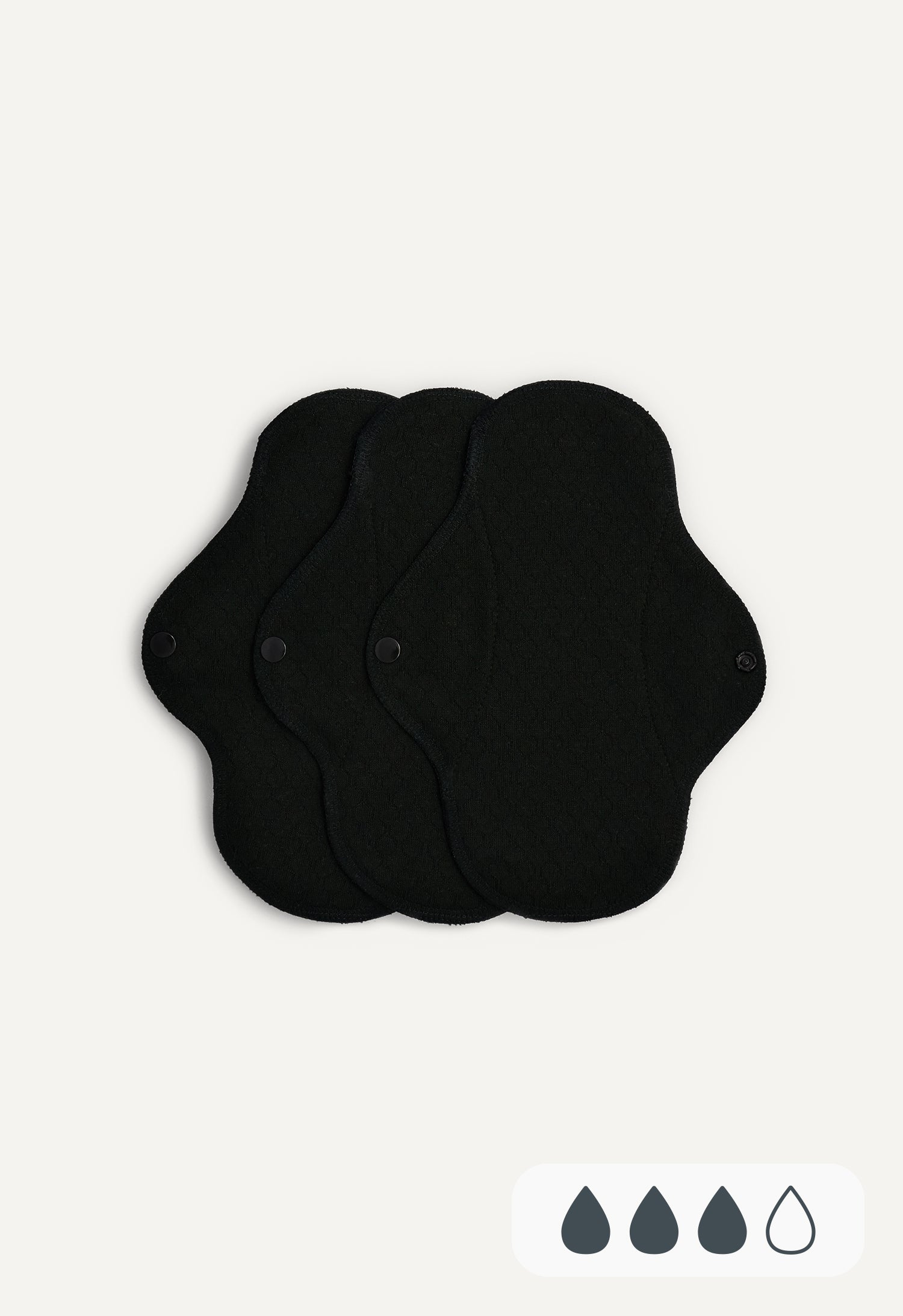 Coussinets d'entraînement petits, noirs — lot de 3