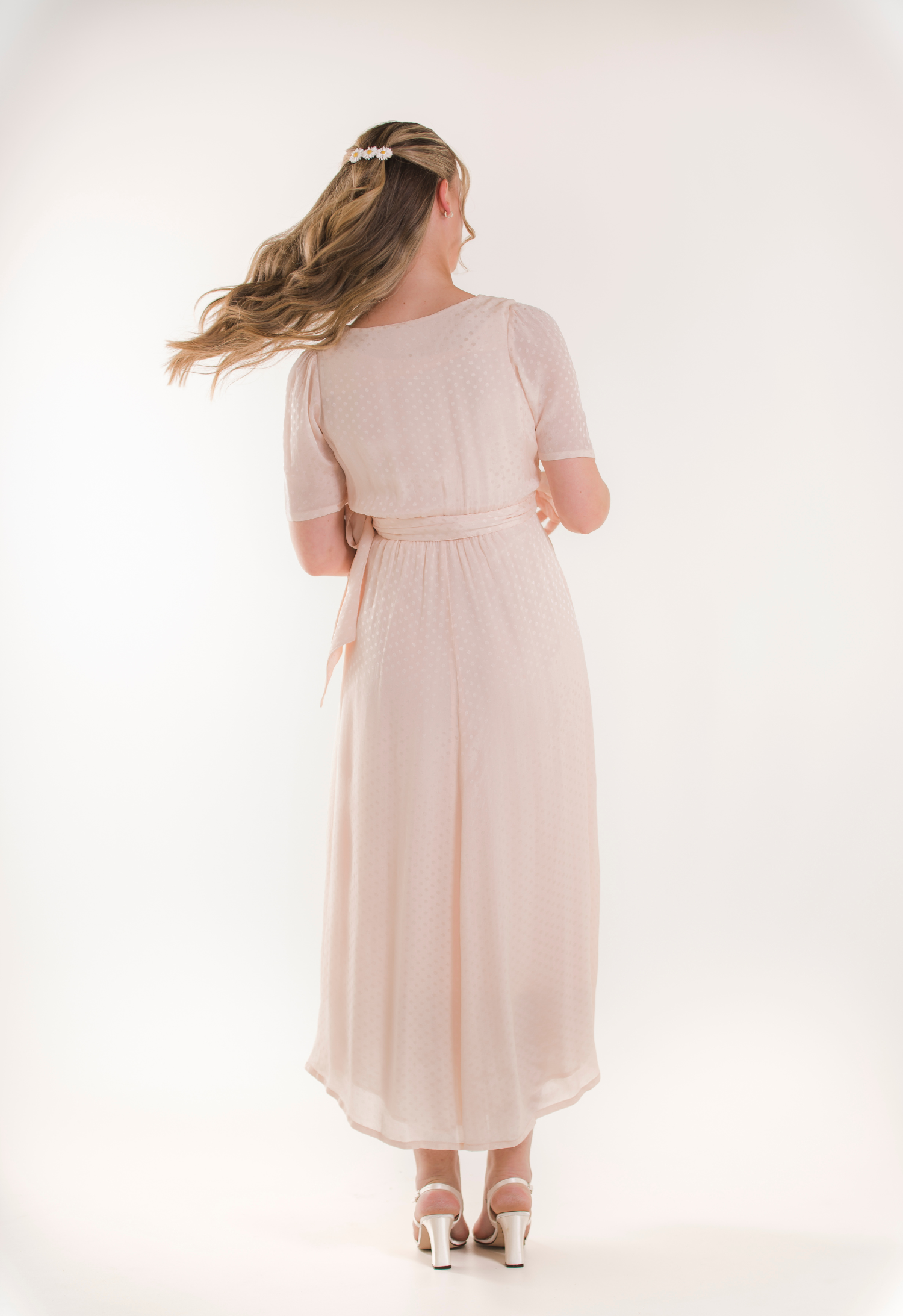 Robe de grossesse de cérémonie - Rose champagne