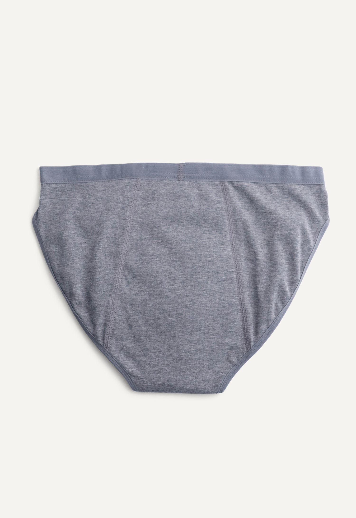Culotte menstruelle bikini — flux abondant, grise