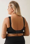 Soutien-gorge d'allaitement sans armatures maintien ferme 34C - 44F - Noir