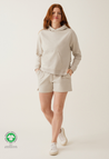 Short de jogging de maternité - Beige clair