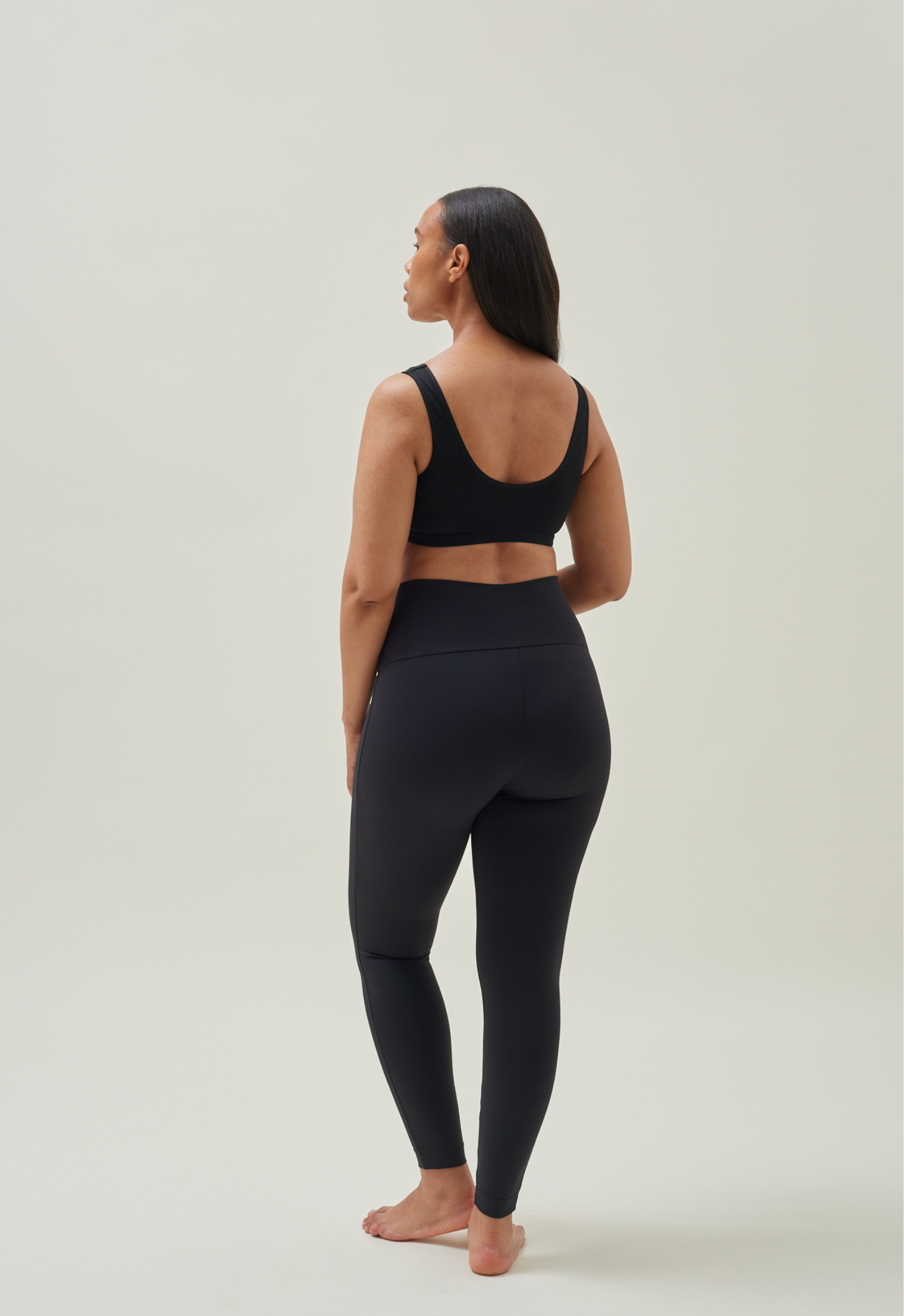 Leggings de grossesse pour le yoga - Noir