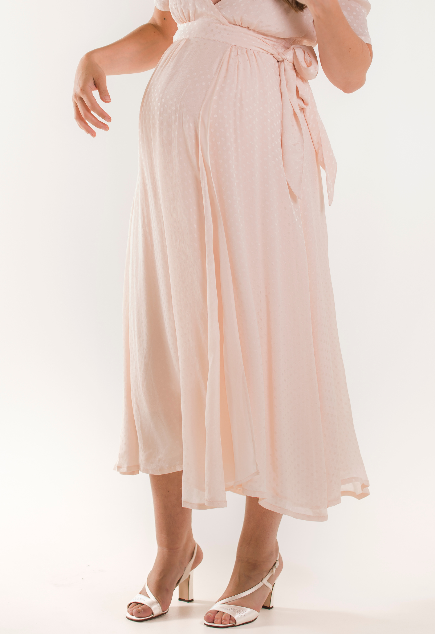 Robe de grossesse de cérémonie - Rose champagne