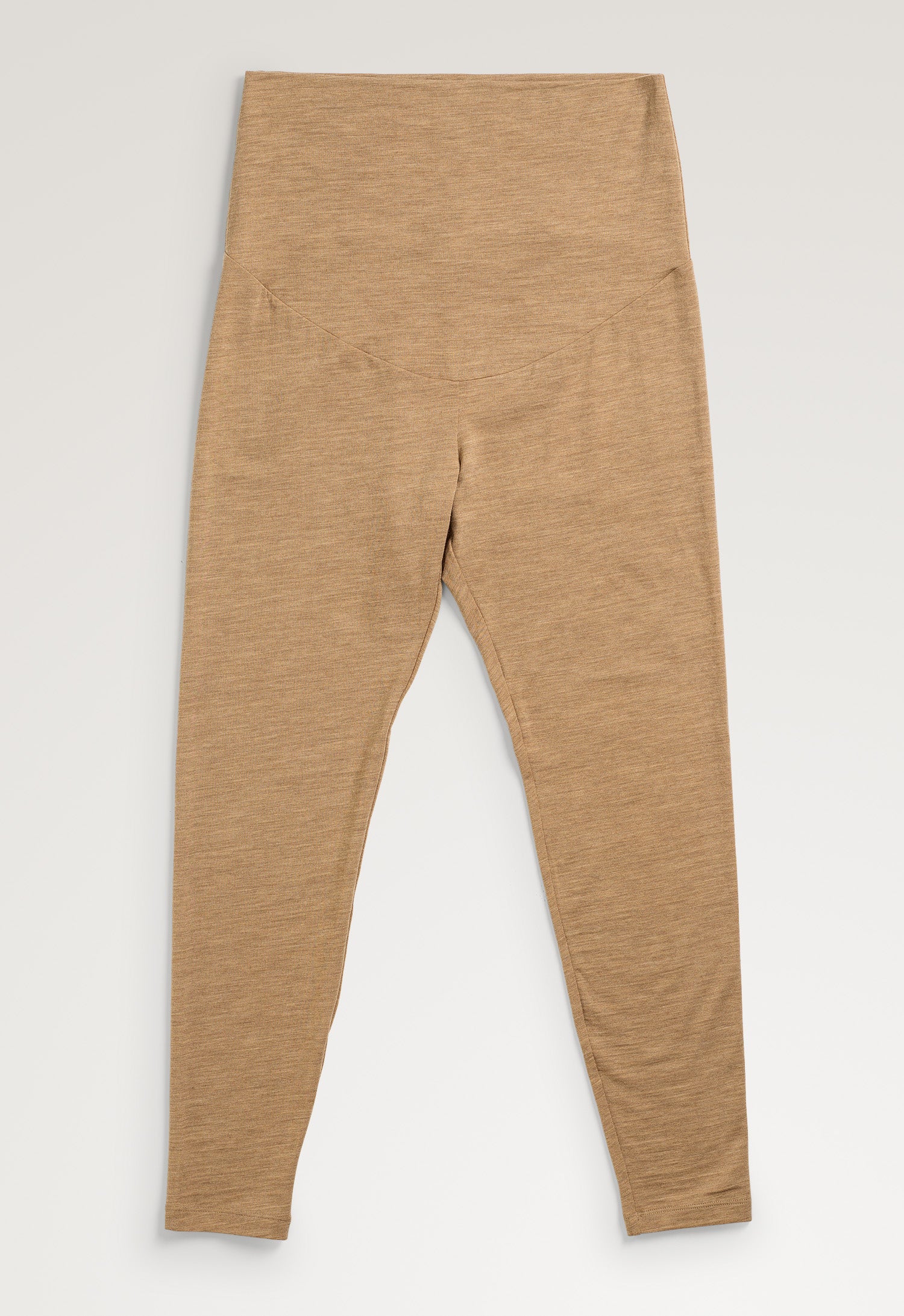 Legging de maternité en laine - Marron chiné