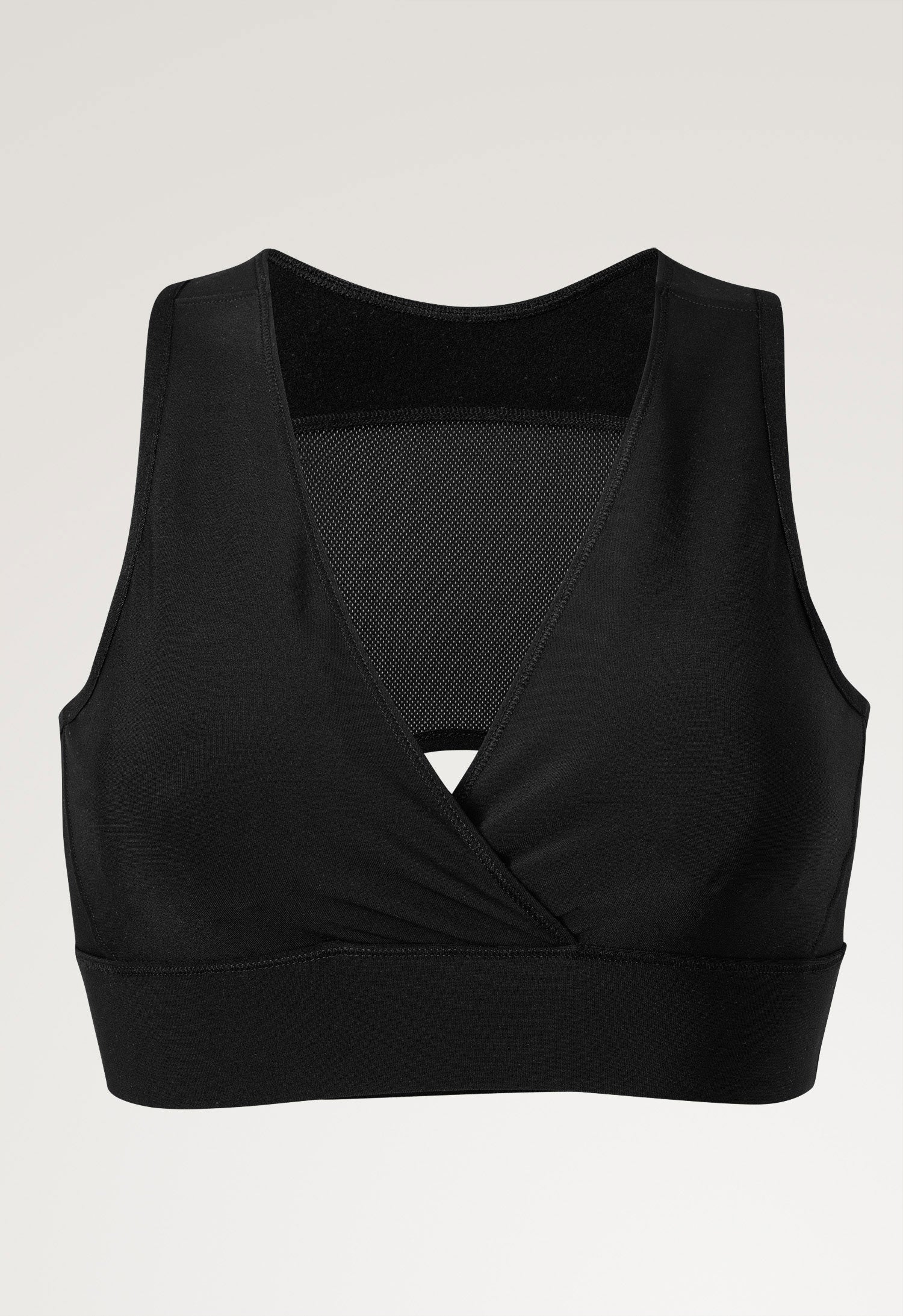 Soutien-gorge d'allaitement en molleton technique - Noir