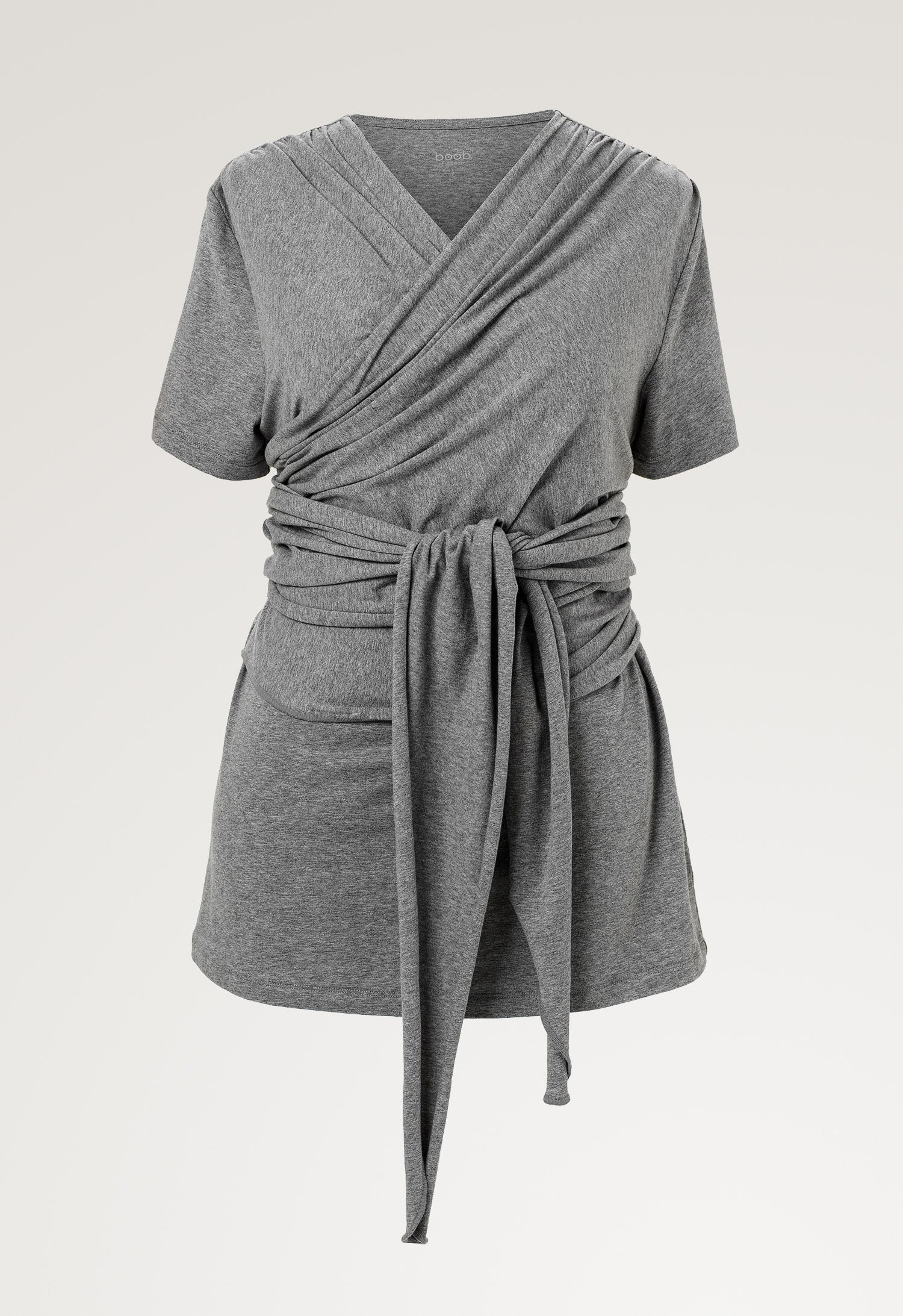 T-shirt peau à peau - Gris chiné